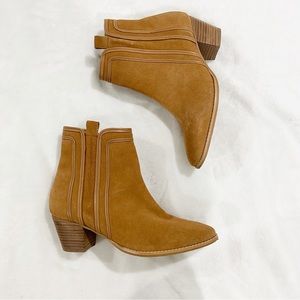 Coconuts by Matisse Ford Tan Cognac Brown Suede Leather Ankle Boots 8